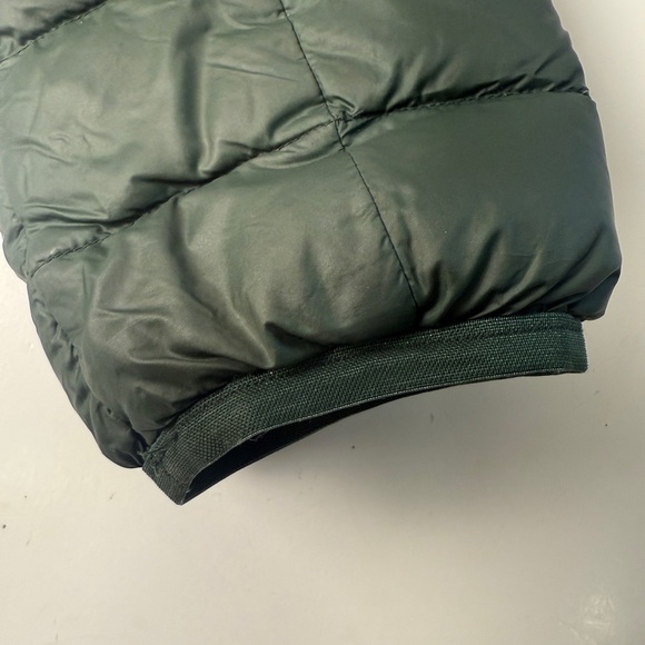 Eddie Bauer EB650 Mens Hooded Down Puffer Jacket Size S Green Zip Front Pockets - Picture 12 of 14
